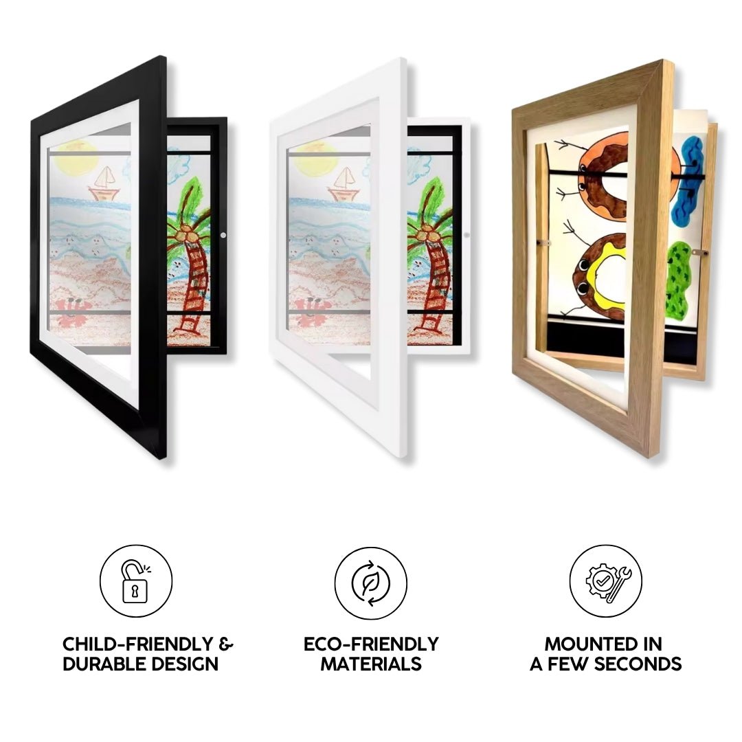 Children's Artwork & Achievement Frame | 3pcs Multicolor - POMSIE