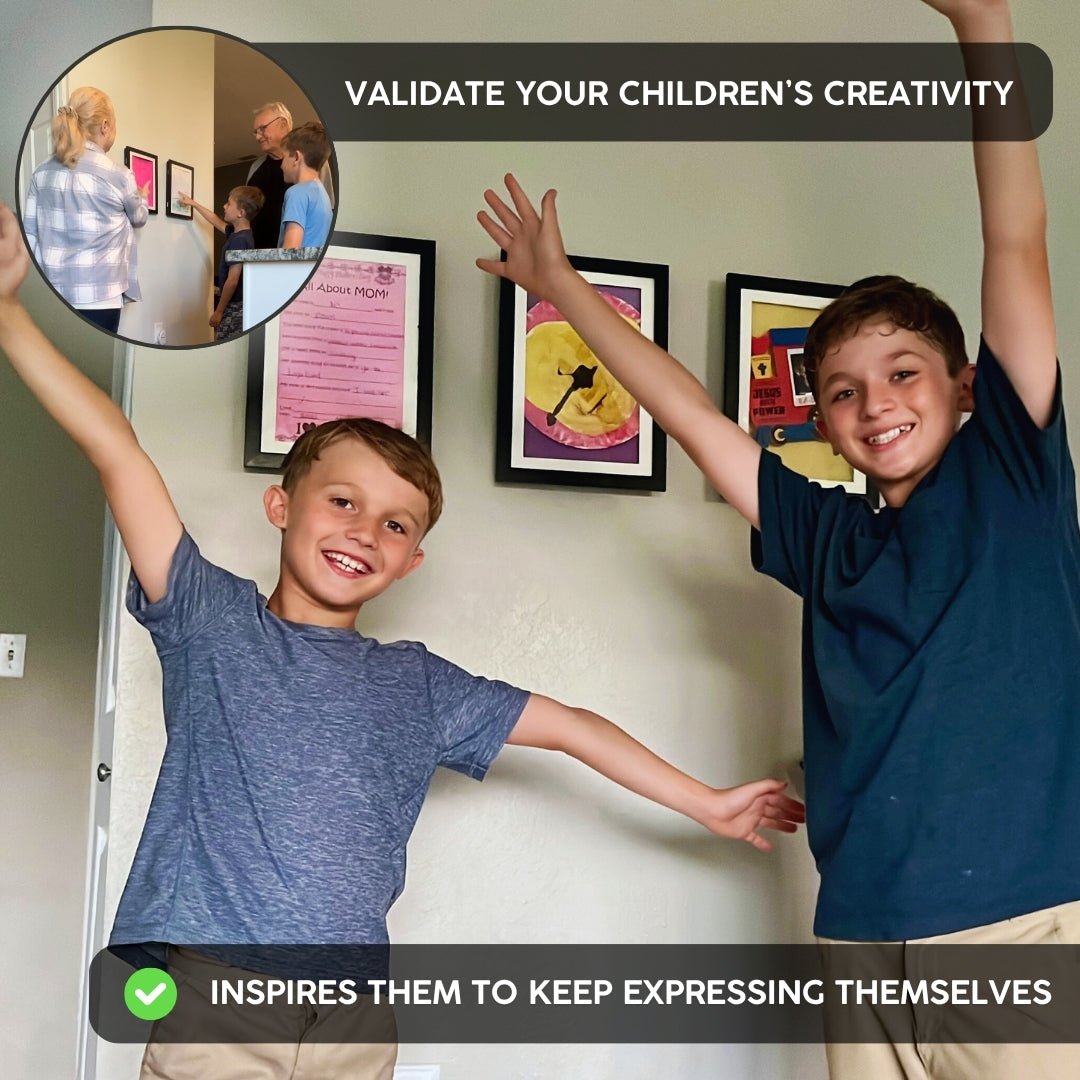 Children's Artwork & Achievement Frame | 3pcs Multicolor - POMSIE
